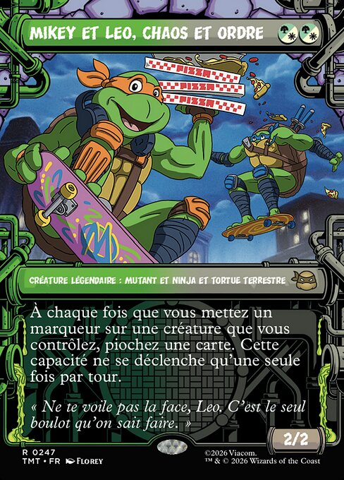 Mikey et Leo, chaos et ordre