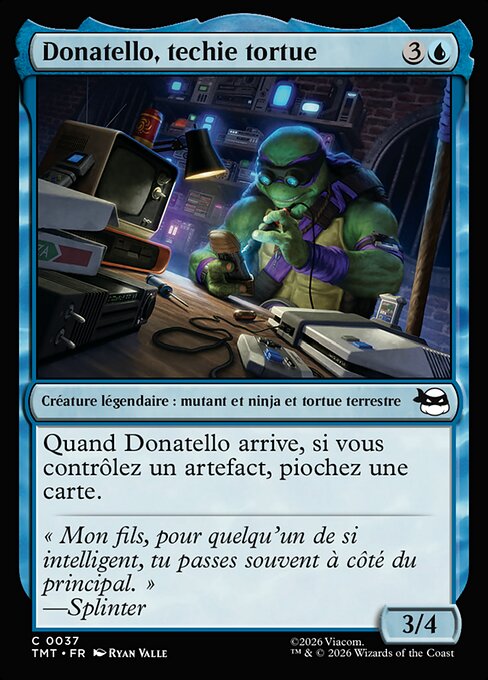 Donatello, techie tortue