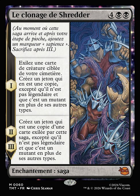 Le clonage de Shredder