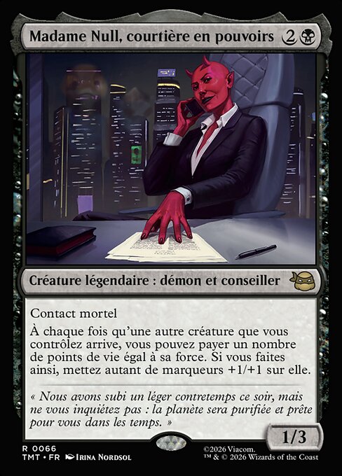 Madame Null, courtière en pouvoirs