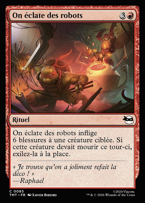 On éclate des robots