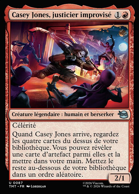 Casey Jones, justicier improvisé