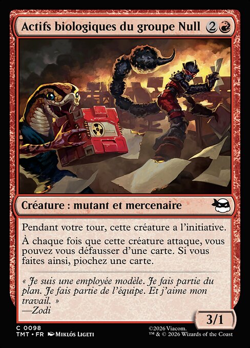 Actifs biologiques du groupe Null