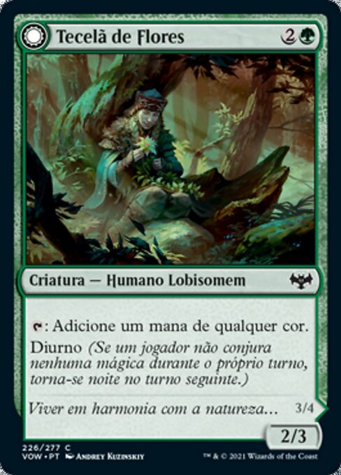 Weaver of Blossoms // Blossom-Clad Werewolf