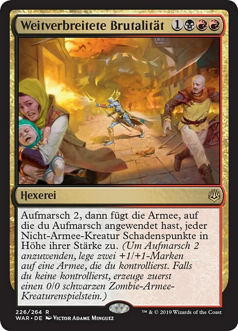 Weitverbreitete Brutalität