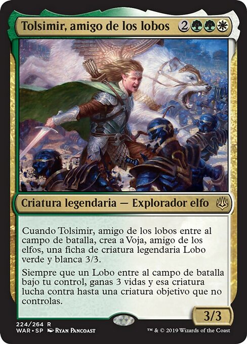 Tolsimir, amigo de los lobos