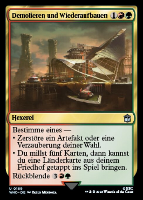 Demolieren und Wiederaufbauen