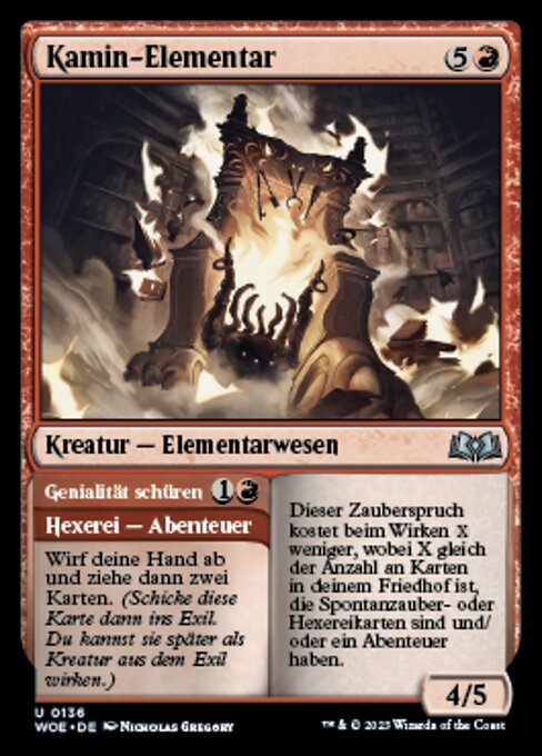 Hearth Elemental // Stoke Genius