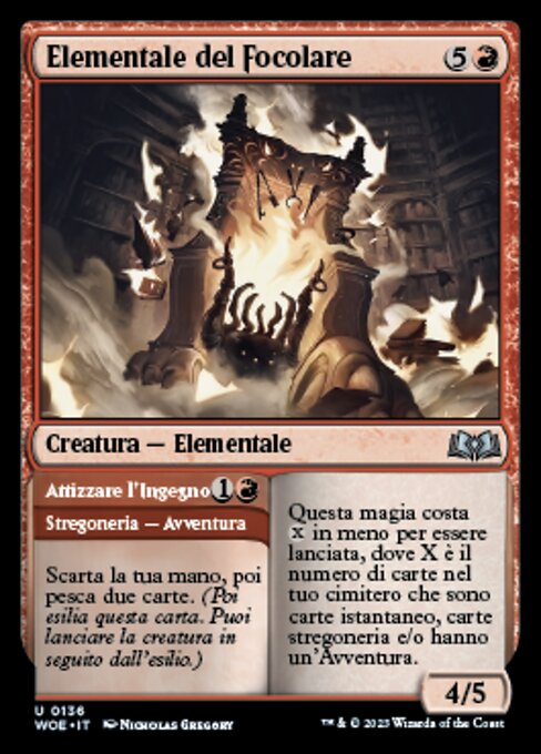 Hearth Elemental // Stoke Genius